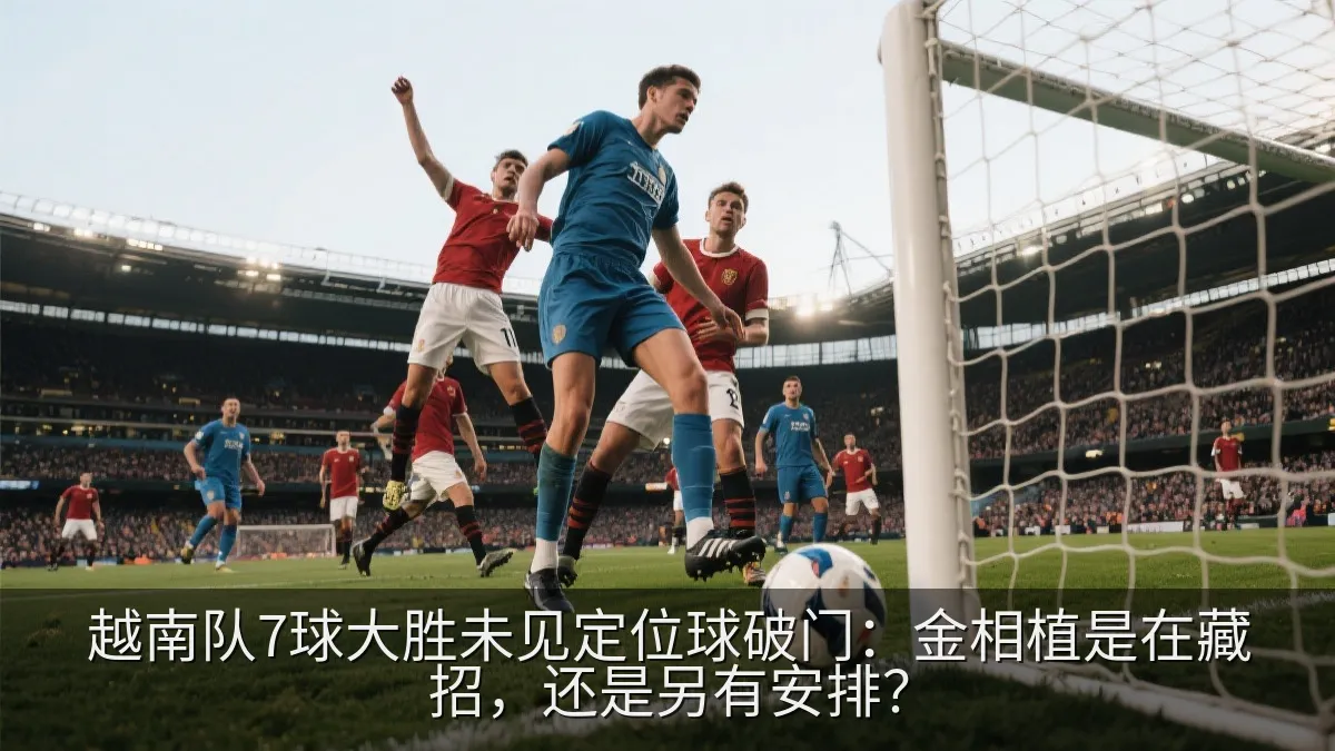 越南队高大球员在禁区内争顶